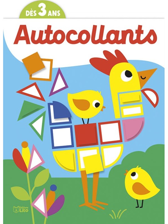 Autocollants mosaïques - La poule