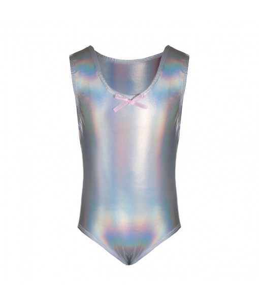 Body brillant argent 3-4 ans