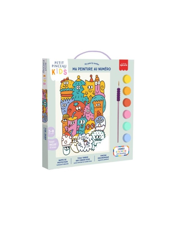Petit pinceau Kids - Fun Gang - peinture au numéro