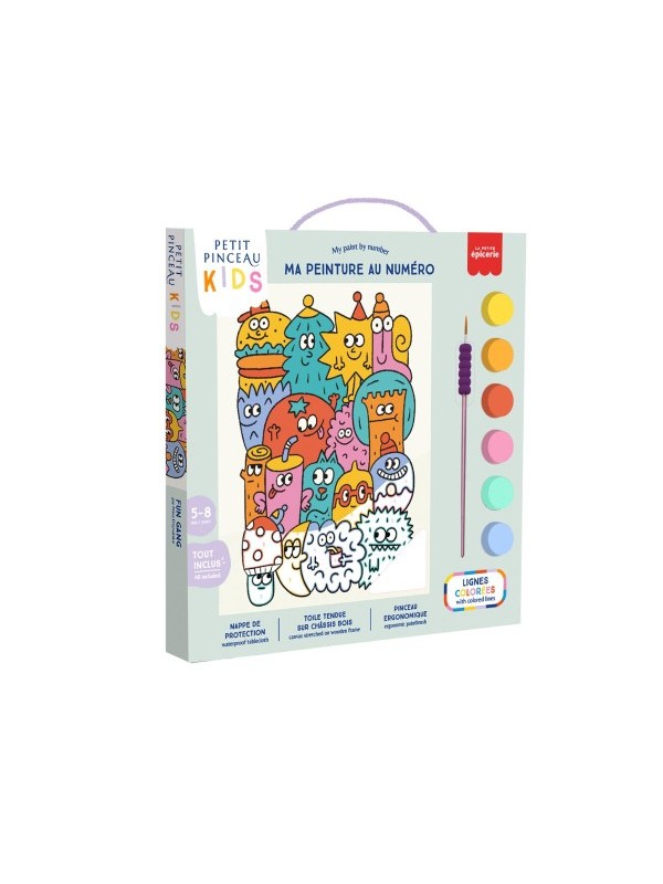 Petit pinceau Kids - Fun Gang - peinture au numéro