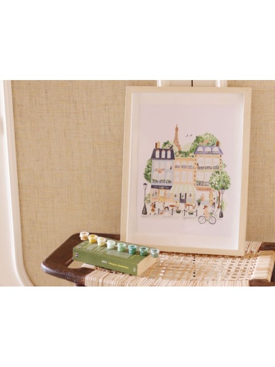 Petit pinceau - Paris par Sabina Fenn - peinture au numéro