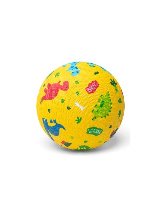 Little L - Ballon jaune dinosaures 18 cm