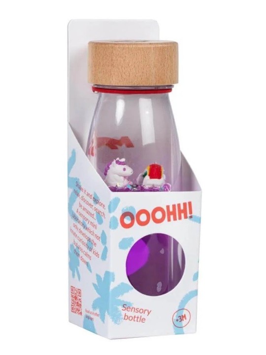 Bouteille sensorielle move arc-en-ciel magique