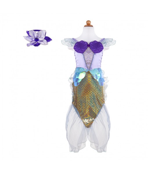Robe sirène lilas 7-8 ans
