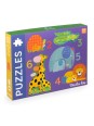 Puzzles évolutifs animaux 2 à 6 pièces Les Toupitis
