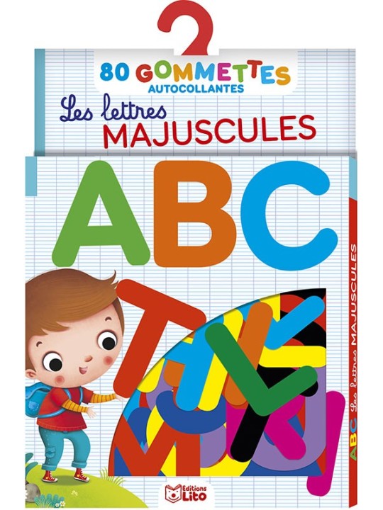 80 gommettes - Les lettres majuscules