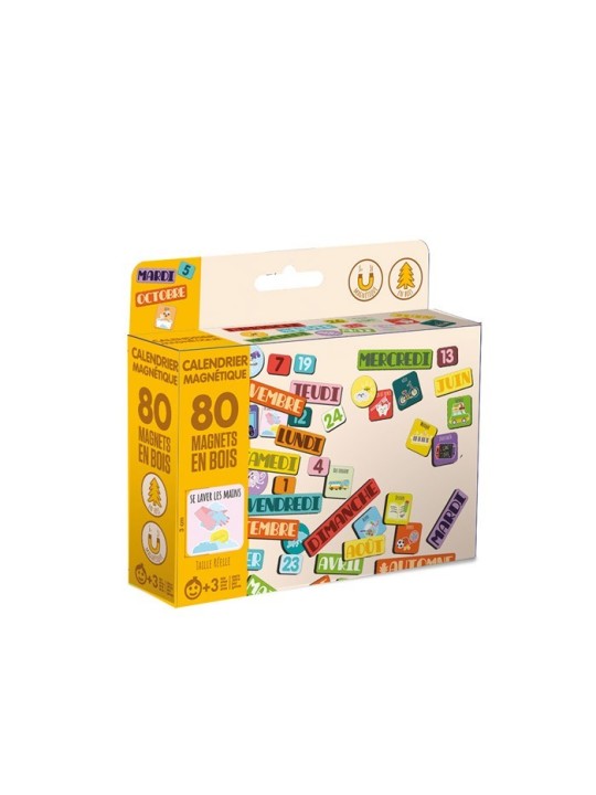 Magnets bois calendrier