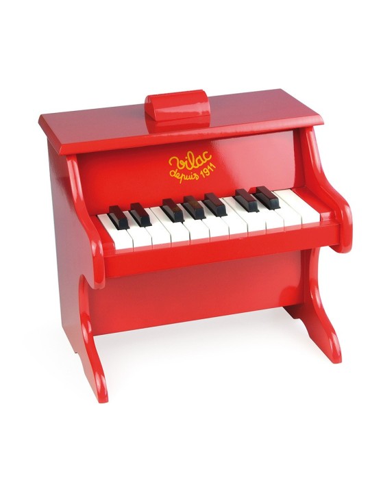 Piano en bois rouge