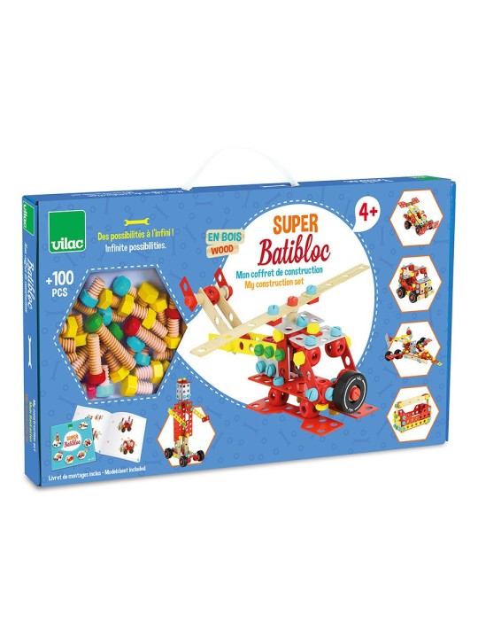 Super batibloc - jeu de construction en bois