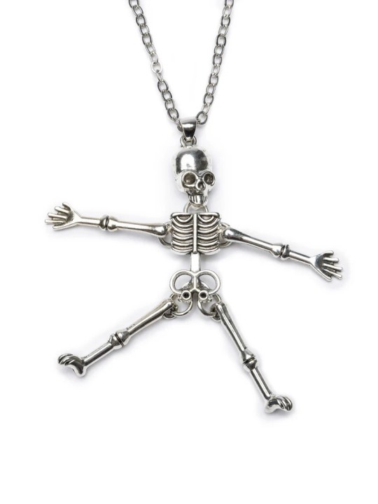 Collier avec pendentif squelette