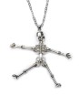 Collier avec pendentif squelette