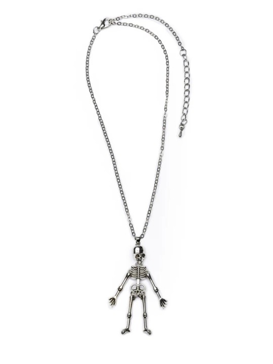 Collier avec pendentif squelette
