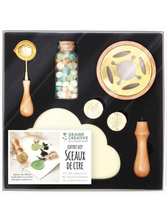 Coffret sceaux de cire à cacheter