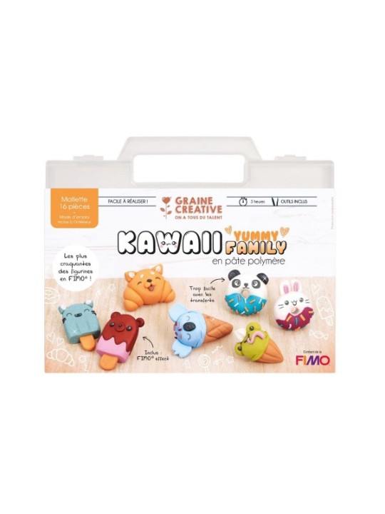 Mallette fimo Kawaii Yummy family