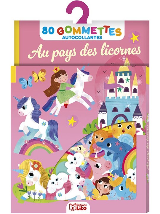 80 gommettes - Au pays des licornes