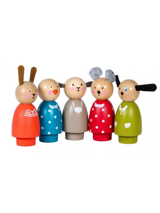 Set de 5 personnages La grande famille
