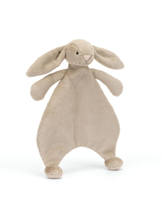 Bashful beige bunny comforter