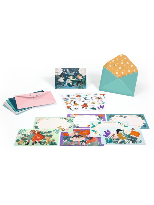 Invitations Copines du jardin (x 8)