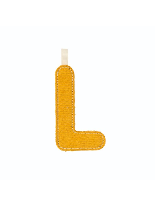 Lettre L jaune phosphorescente