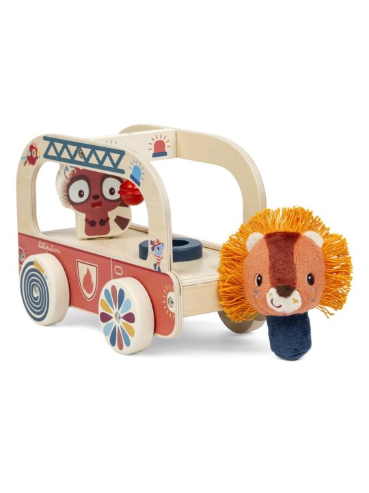 Jack camion de pompier en bois