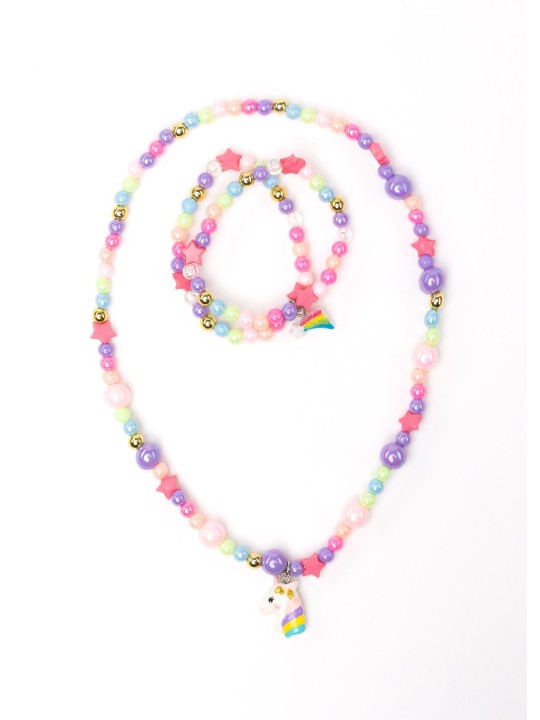 Collier et bracelets Cheerful starry unicorn