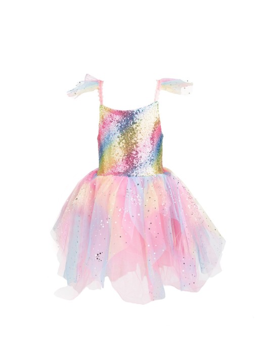 Robe de fée arc-en-ciel 5-6 ans