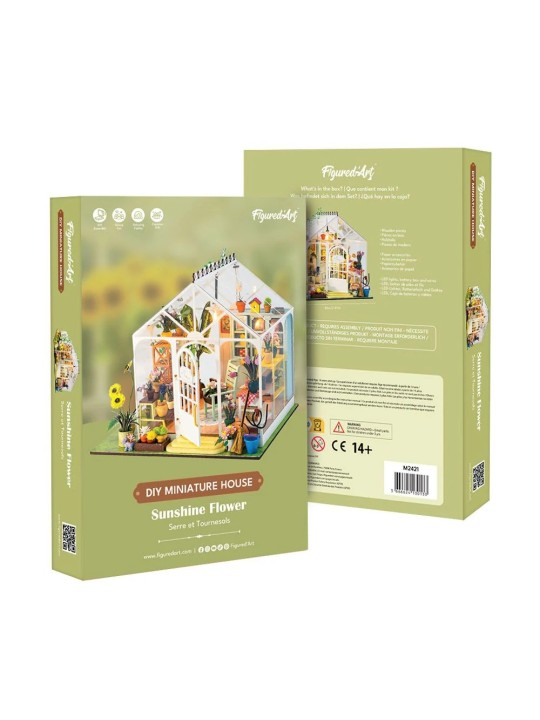 Miniature house - Sunny flower