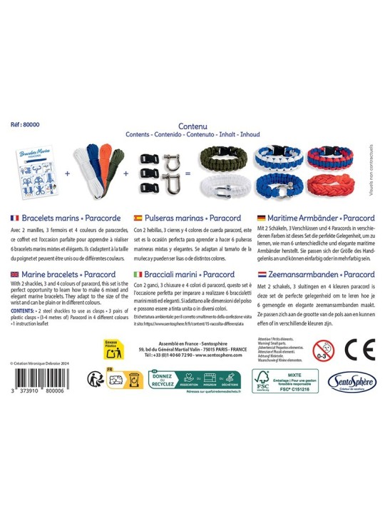 Bracelets marins - Paracorde