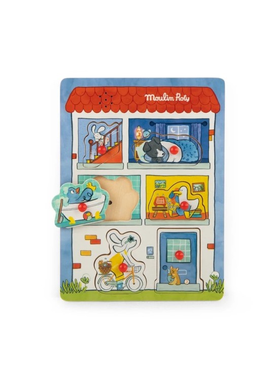 Puzzle sonore en bois Puce & Pilou
