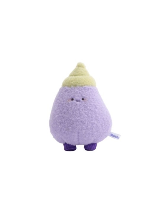 Porte-clés peluche aubergine