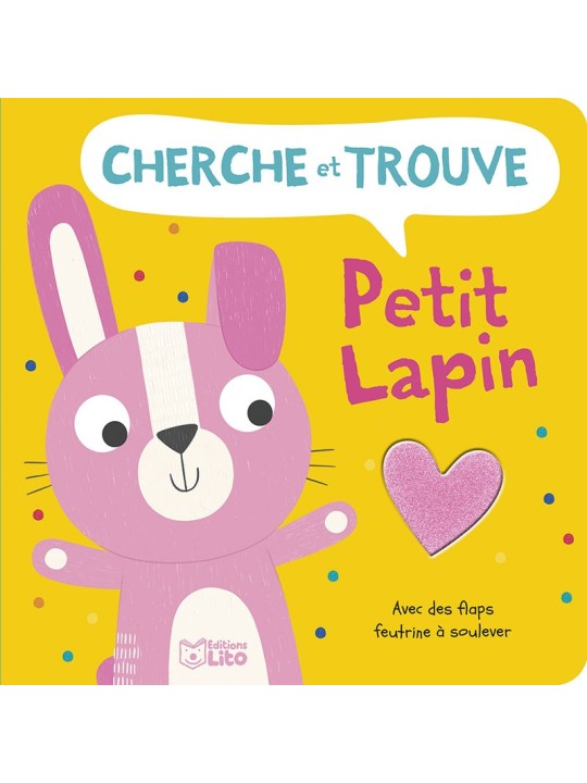 Cherche et trouve avec feutrine - Petit lapin
