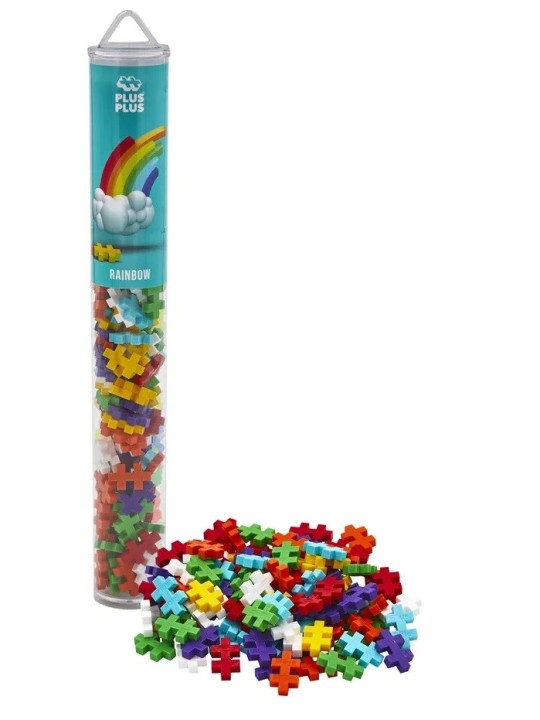 Plus plus - Tube 100 pièces arc-en-ciel