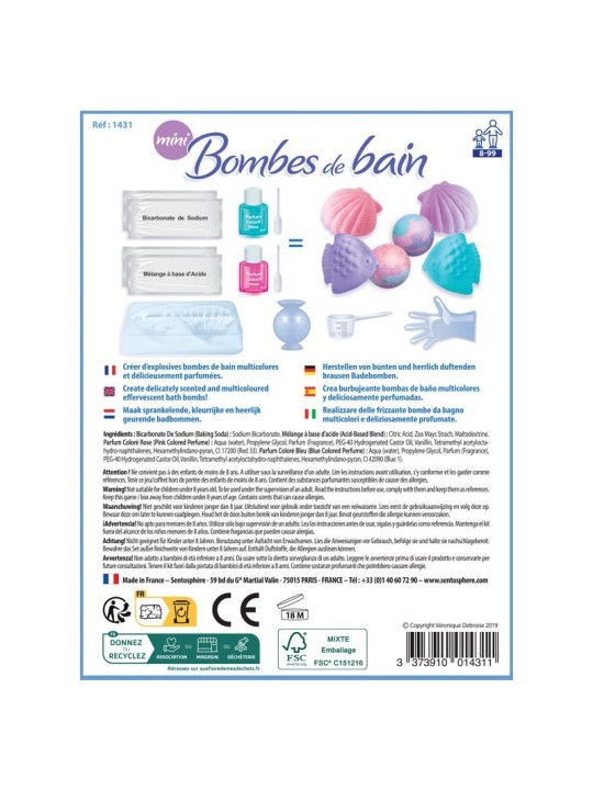 Mini bombes de bain à fabriquer