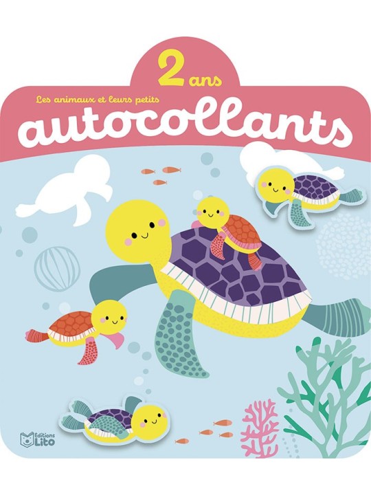 Autocollants 2 ans - Les animaux de la mer et leurs petits