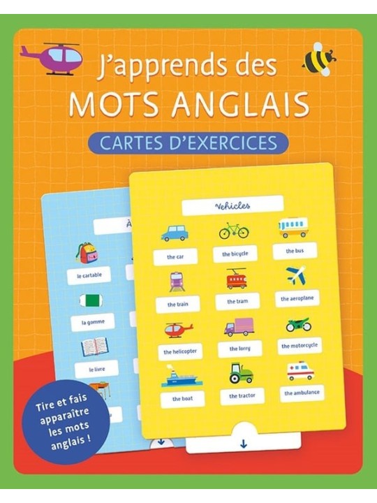 J'apprends des mots anglais (boîte avec cartes interactives)