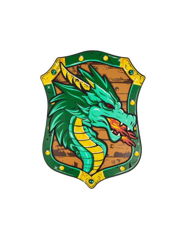 Bouclier dragon vert