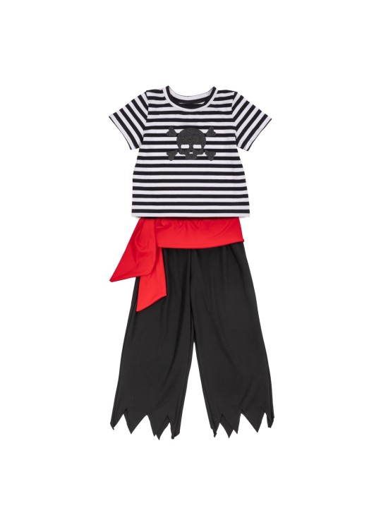 Pirate flibustier (T-shirt, pantalon, foulard) 3-4 ans