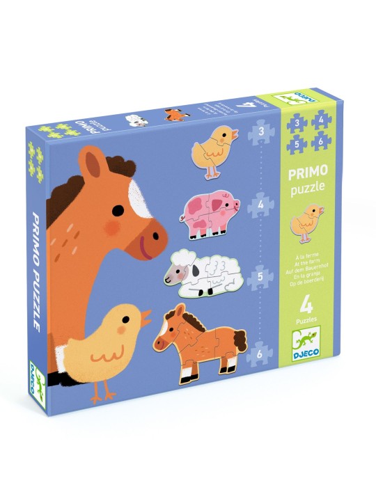 Primo puzzles  - À la ferme (3, 4, 5 et 6 pièces)