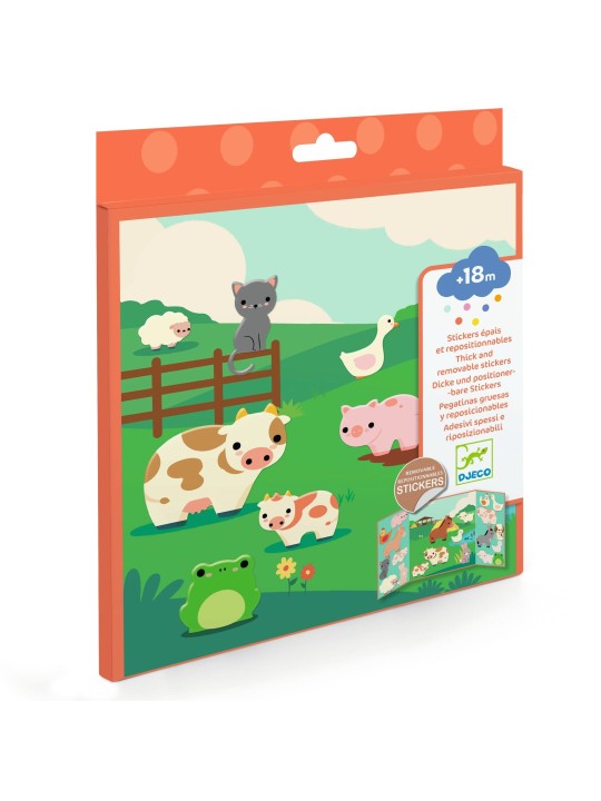 Stickers épais et repositionnables - Les animaux de la ferme