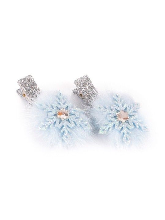 Barrettes Fluffy snowflake