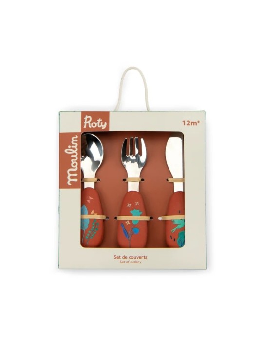 Set couverts silicone La forêt Mawa