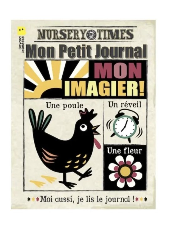 Livre en tissu Crinkly - Imagier noir et blanc