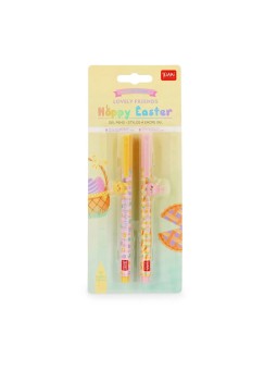 Set 2 stylos animal décoration - Hoppy Easter