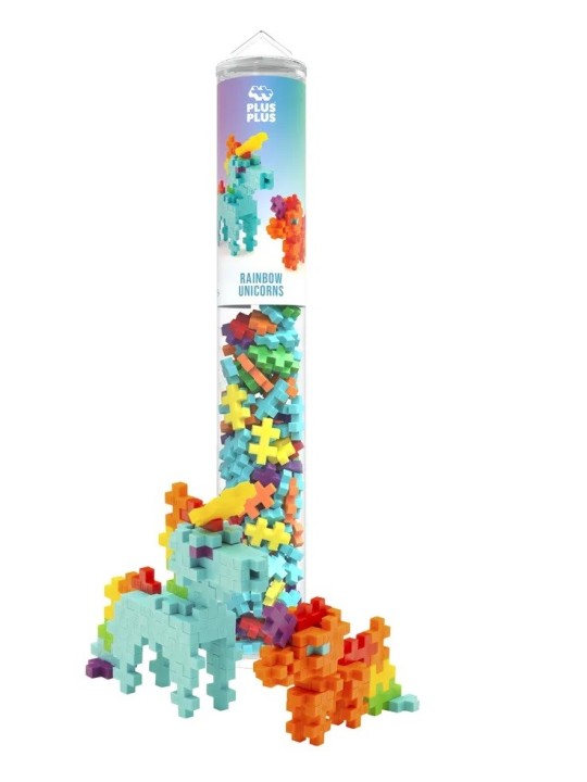 Plus plus - Tube 100 pièces Licorne arc-en-ciel