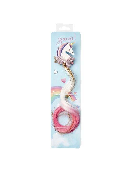 Pince à cheveux avec mèche licorne