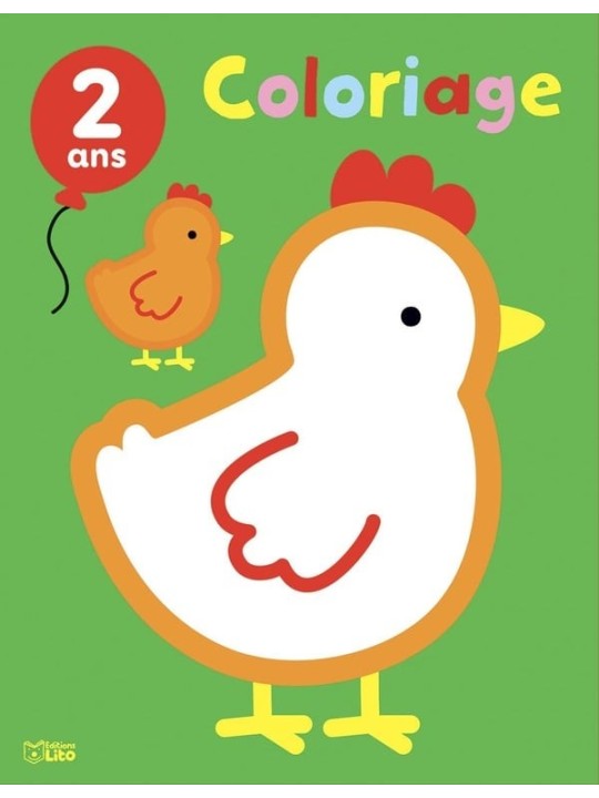 Bloc coloriage 2 ans - Les animaux de la ferme