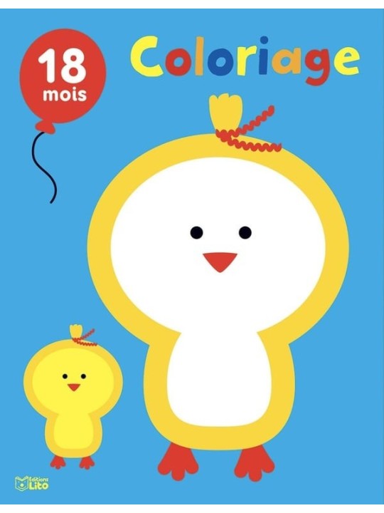 Bloc coloriage 18 mois - Les doudous