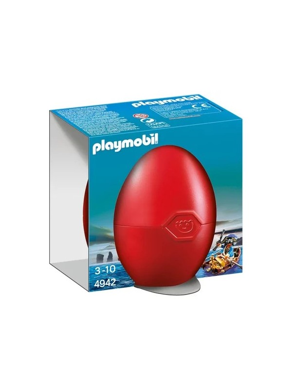 Œuf Pirate avec barque et trésor