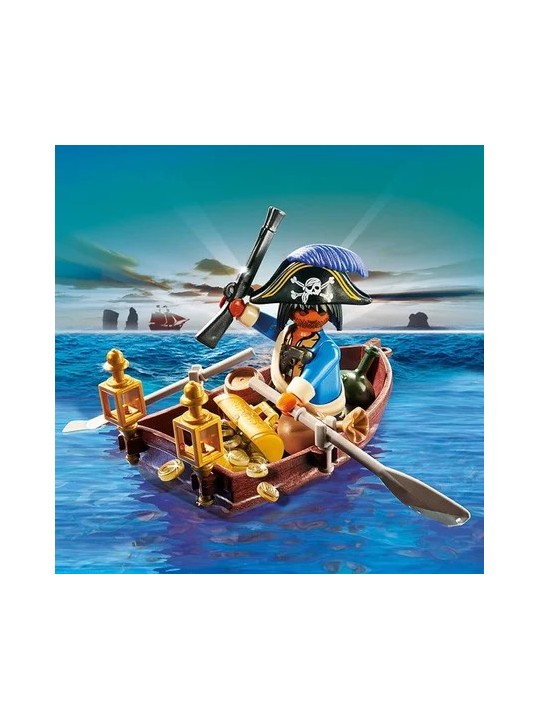 Œuf Pirate avec barque et trésor