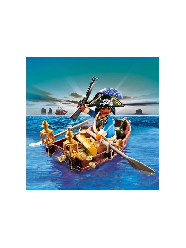 Œuf Pirate avec barque et trésor